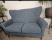 Sofa z fotelem i podnozkiem