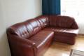 Skórzana narożna kanapa rozkładana  1 szt.