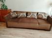 Sofa rozkładana brązowa 1 szt.