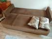 Sofa rozkładana brązowa 1 szt.