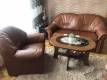 Zestaw skórzany, sofa + dwa fotele 2 szt.