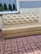 Sofa z ekoskóry, pikowana 2 szt.