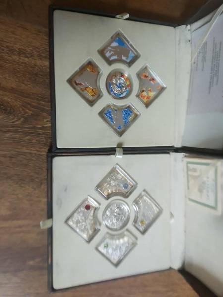 Kolekcja Cztery Pory Roku 2012 srebro Ag925 + Swarovski KOMPLET