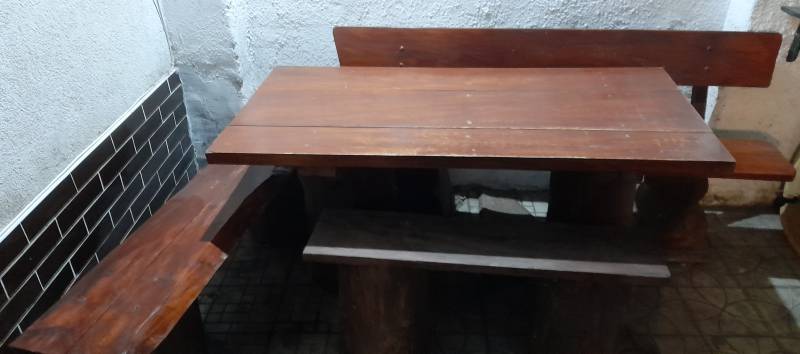 Stół i 3 różne ławki, zestaw min. 15letni