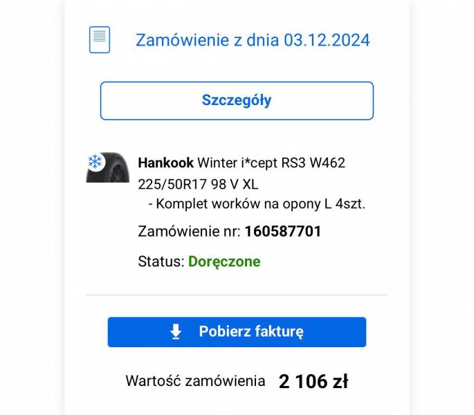 opony zimowe Hankook Winter i*cept RS3 W462225/50R17 98 V XL 