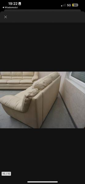 Sprzedam skórzane kanapy i fotel rozkładany 