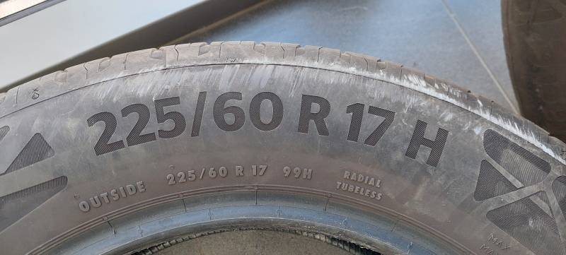 SPRZEDAM 4 OPONY LETNIE CONTINENTAL 225/60R17 H