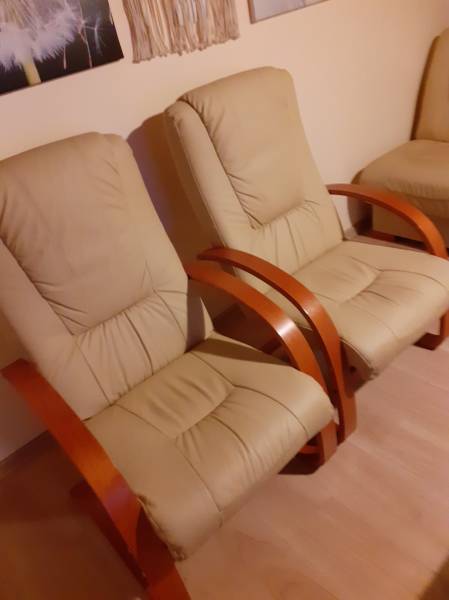 Skórzany zestaw wypoczynkowy 